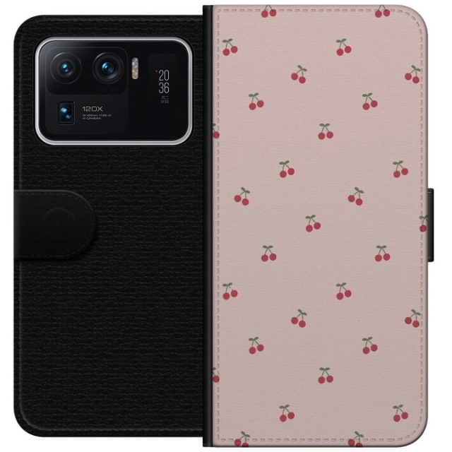 Wallet case for Xiaomi Mi 11 Ultra with Cherry design