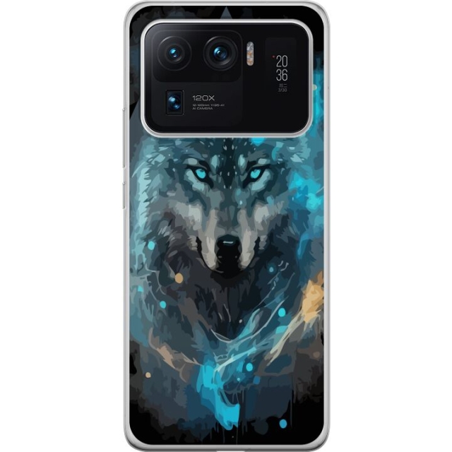Mobile case for Xiaomi Mi 11 Ultra with Wolf design