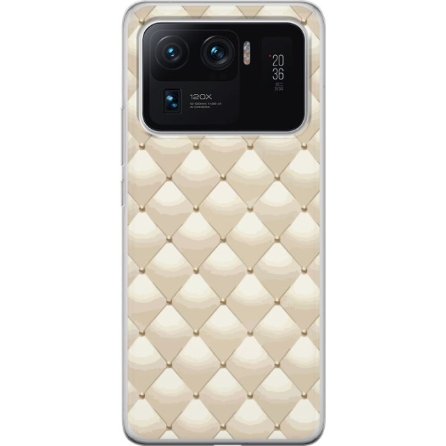 Mobile case for Xiaomi Mi 11 Ultra with Gold shine design