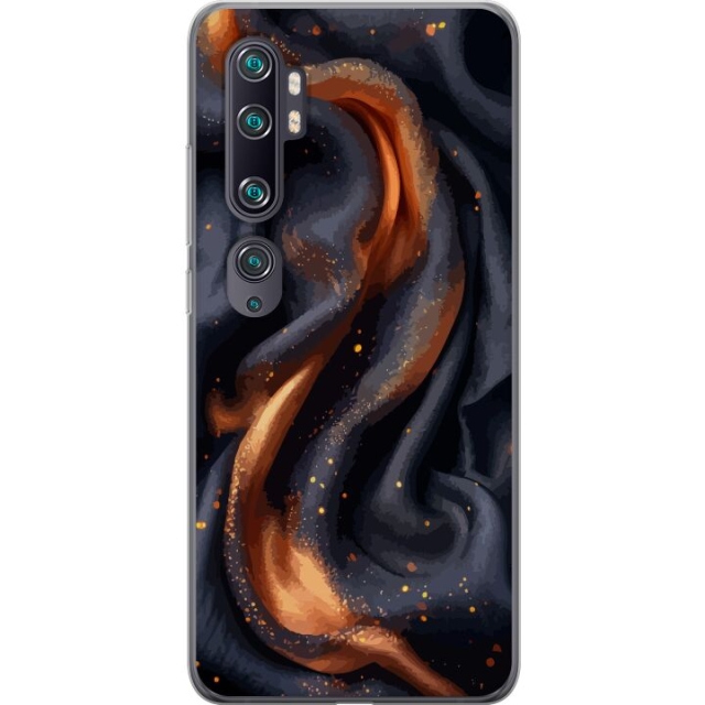 Mobile case for Xiaomi Mi Note 10 with Fiery silk design