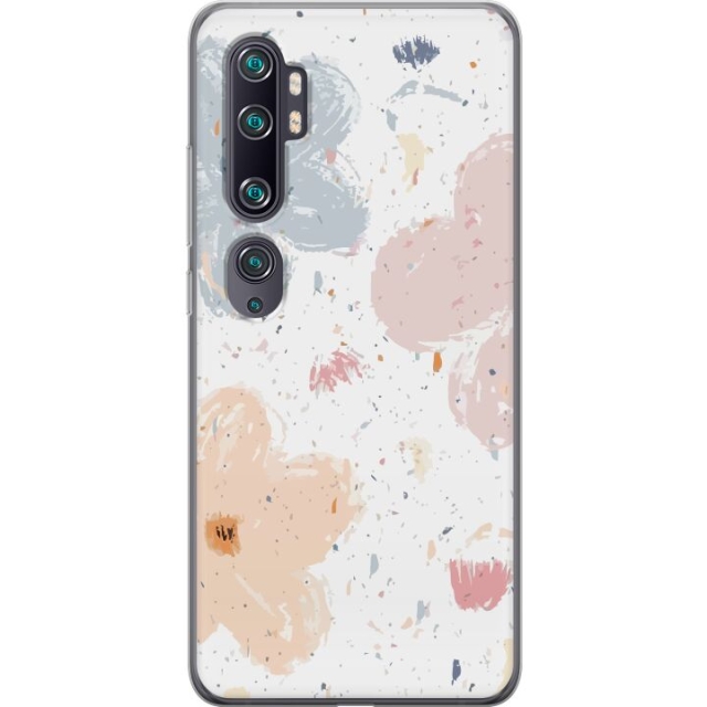 Mobile case for Xiaomi Mi Note 10 with Flowers design