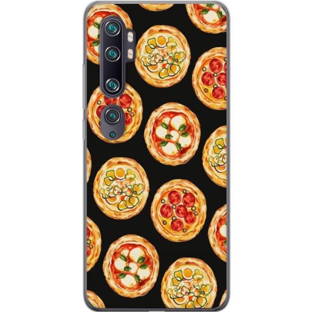 Mobile case for Xiaomi Mi Note 10 with Pizza design