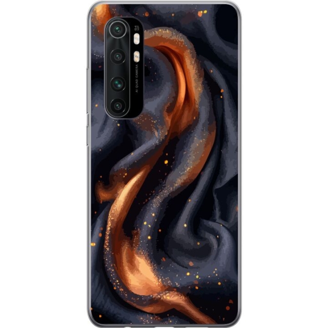 Mobile case for Xiaomi Mi Note 10 Lite with Fiery silk design