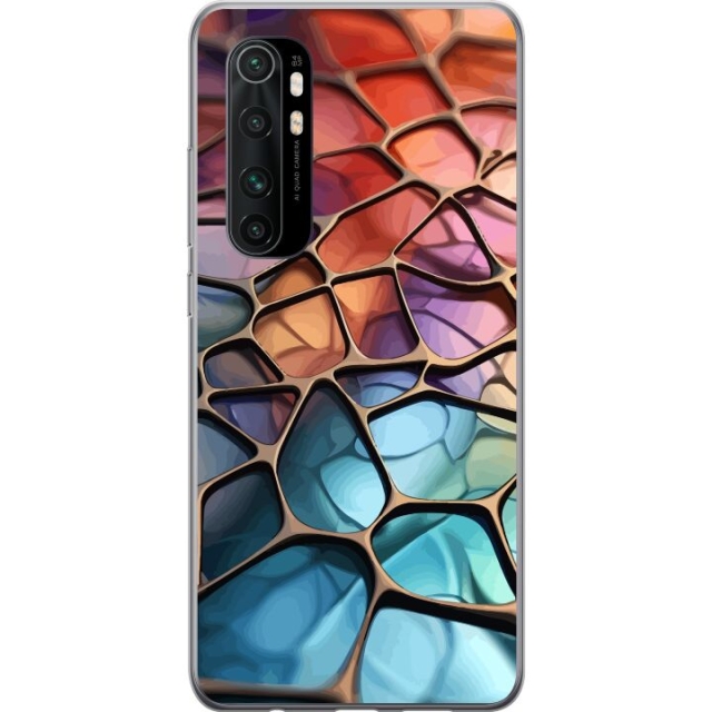 Mobile case for Xiaomi Mi Note 10 Lite with Metallic pattern design