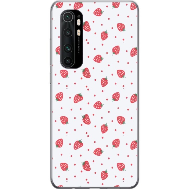 Mobile case for Xiaomi Mi Note 10 Lite with Strawberries design