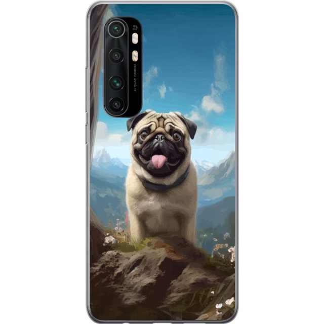 Mobile case for Xiaomi Mi Note 10 Lite with Happy Dog design