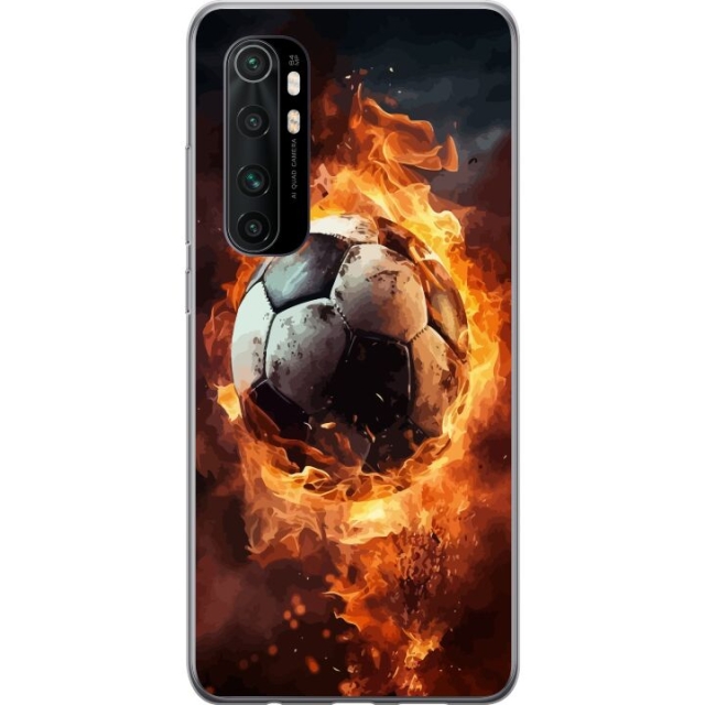 Mobile case for Xiaomi Mi Note 10 Lite with Football design