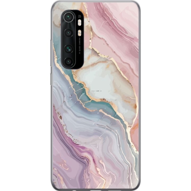 Mobile case for Xiaomi Mi Note 10 Lite with Marble design