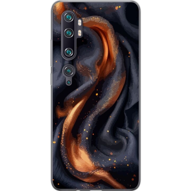 Mobile case for Xiaomi Mi Note 10 Pro with Fiery silk design