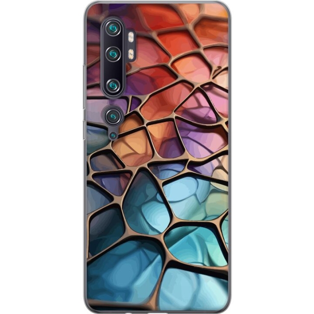 Mobile case for Xiaomi Mi Note 10 Pro with Metallic pattern design