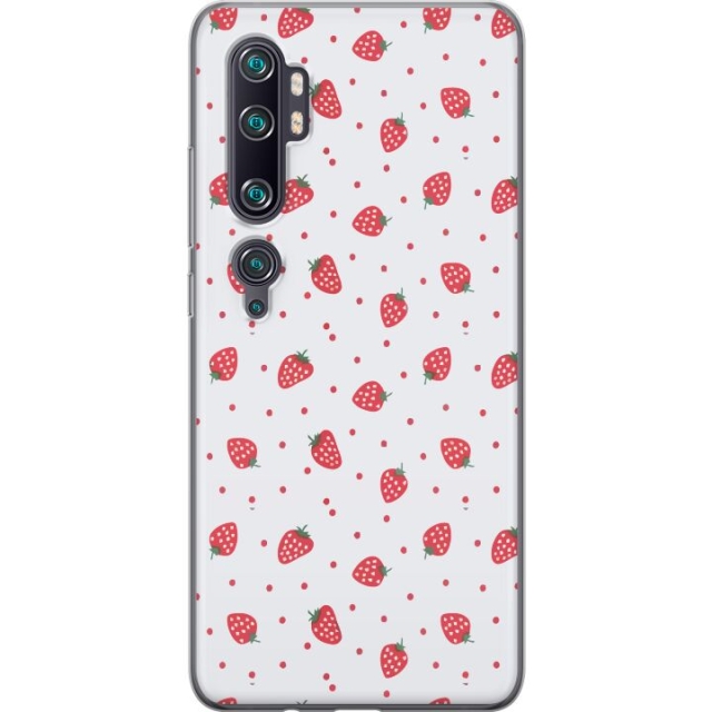 Mobile case for Xiaomi Mi Note 10 Pro with Strawberries design