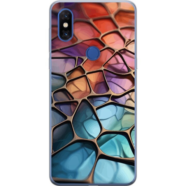 Mobile case for Xiaomi Mi Mix 3 with Metallic pattern design