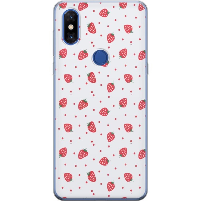 Mobile case for Xiaomi Mi Mix 3 with Strawberries design