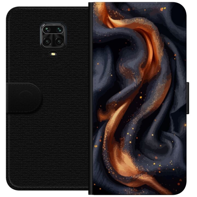 Wallet case for Xiaomi Redmi Note 9 Pro with Fiery silk design