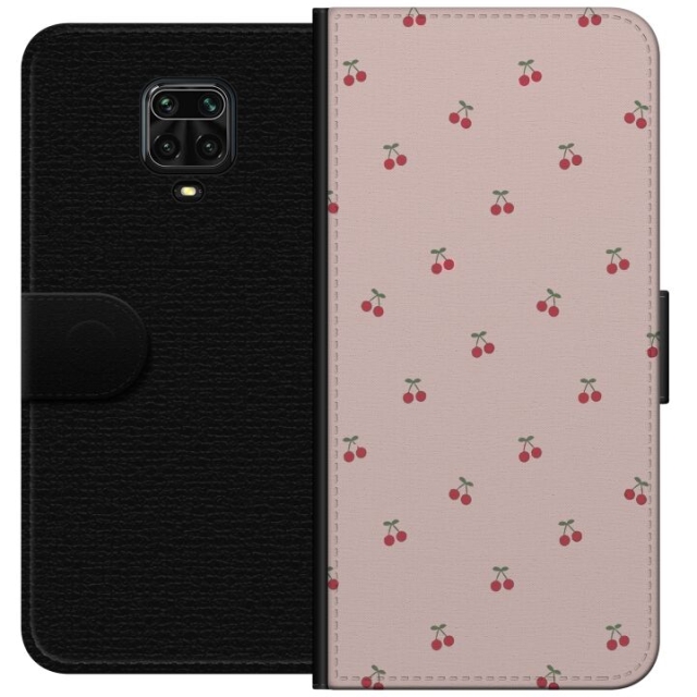 Wallet case for Xiaomi Redmi Note 9 Pro with Cherry design