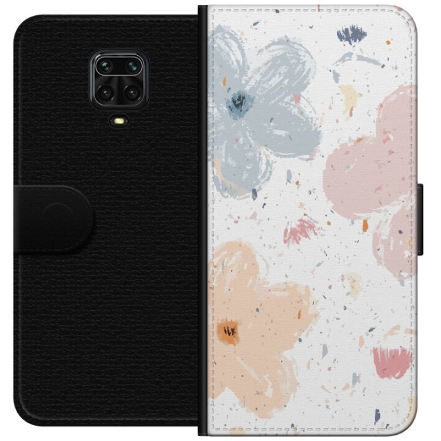 Wallet case for Xiaomi Redmi Note 9 Pro with Flowers design