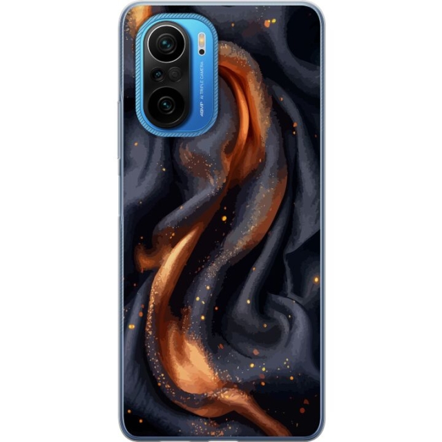 Mobile case for Xiaomi Poco F3 with Fiery silk design