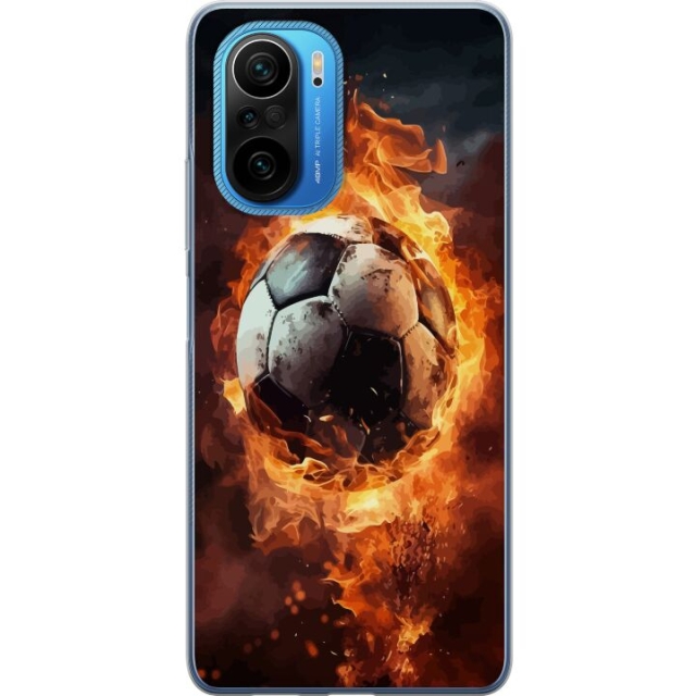 Mobile case for Xiaomi Poco F3 with Football design