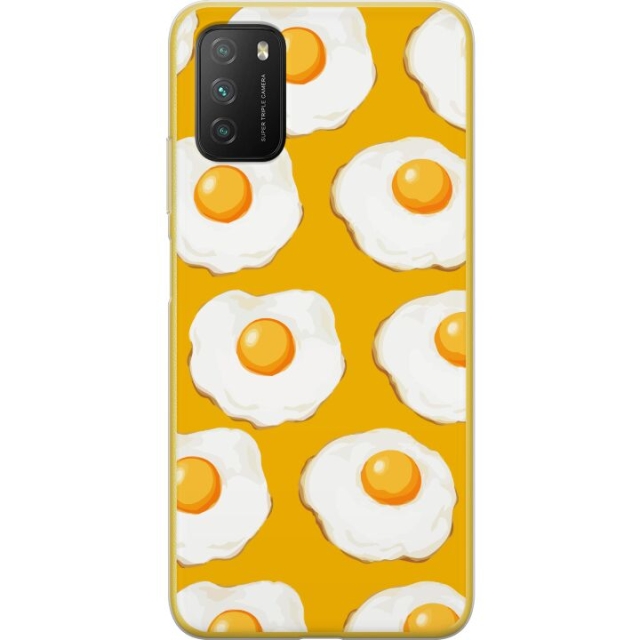Mobile case for Xiaomi Poco M3  with Fried egg design