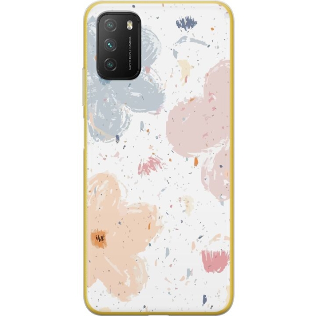 Mobile case for Xiaomi Poco M3  with Flowers design