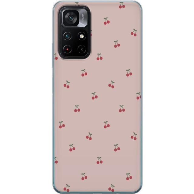 Mobile case for Xiaomi Poco M4 Pro 5G with Cherry design