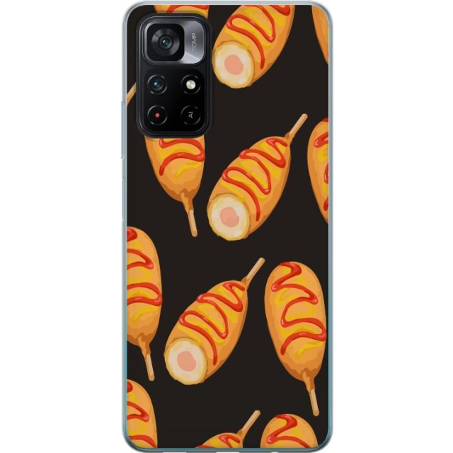 Mobile case for Xiaomi Poco M4 Pro 5G with Chicken drumstick design