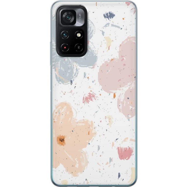 Mobile case for Xiaomi Poco M4 Pro 5G with Flowers design