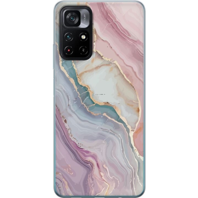 Mobile case for Xiaomi Poco M4 Pro 5G with Marble design