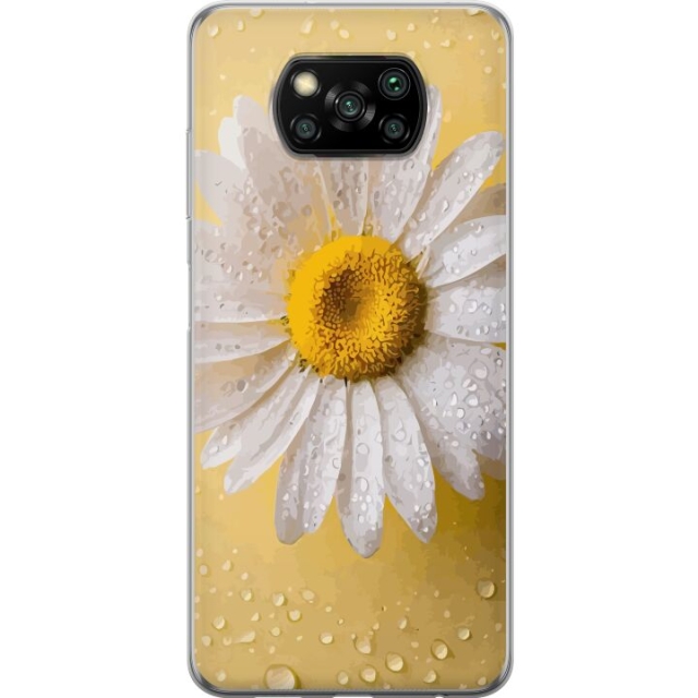 Mobile case for Xiaomi Poco X3 NFC with Porslinsblomma design