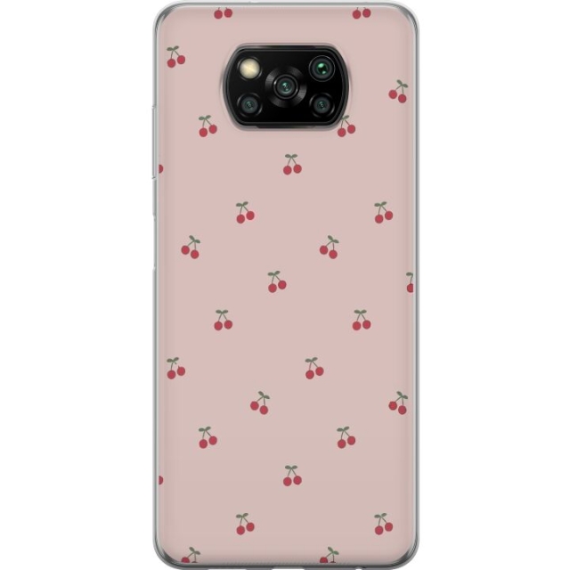 Mobile case for Xiaomi Poco X3 NFC with Cherry design