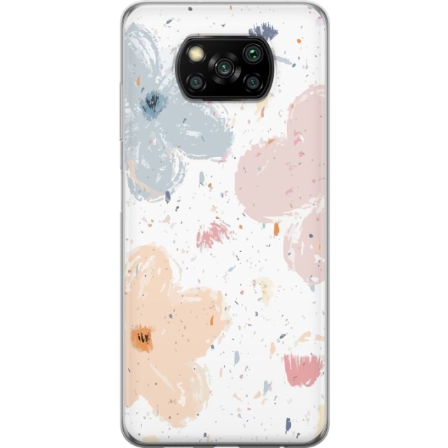 Mobile case for Xiaomi Poco X3 NFC with Flowers design