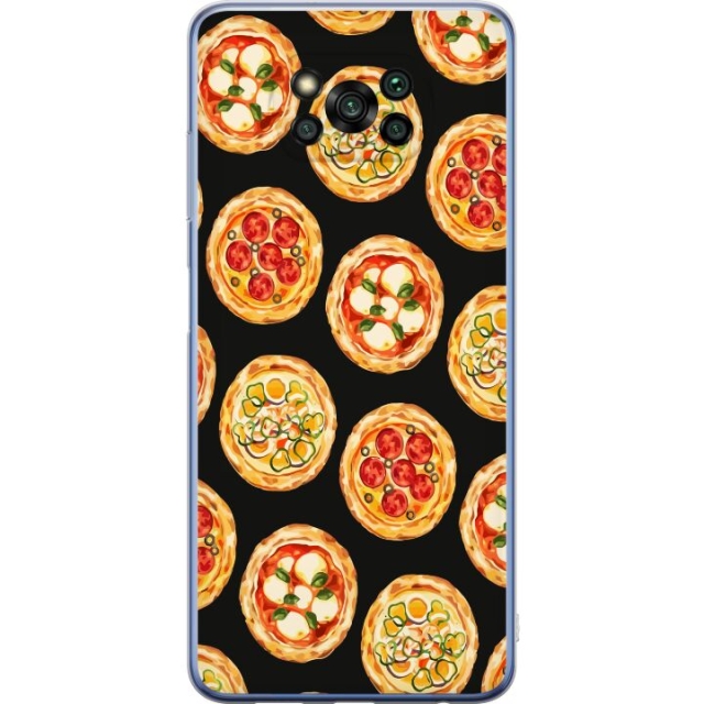 Mobile case for Xiaomi Poco X3 Pro with Pizza design