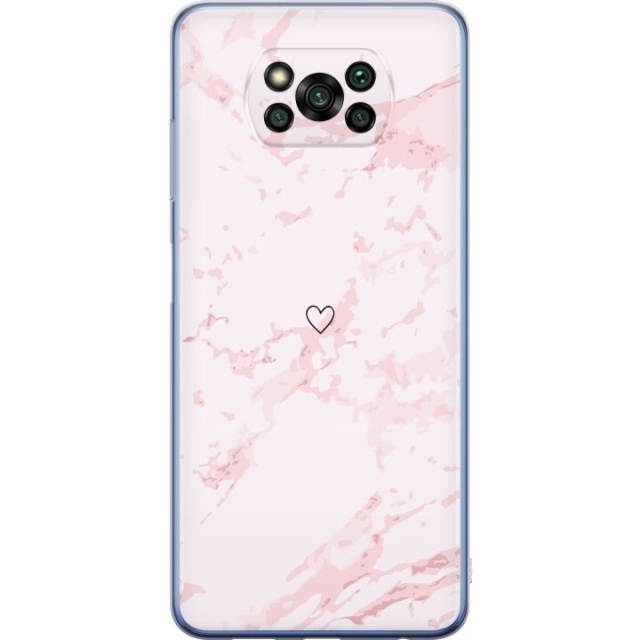 Mobile case for Xiaomi Poco X3 Pro with Pink Heart design