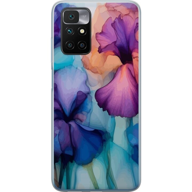 Mobile case for Xiaomi Redmi 10 with Magical flowers design