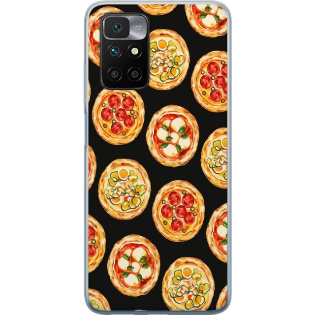 Mobile case for Xiaomi Redmi 10 with Pizza design