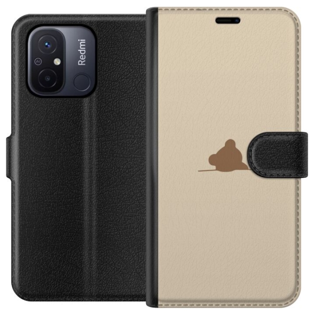 Wallet case for Xiaomi Redmi 12C with Nalle design