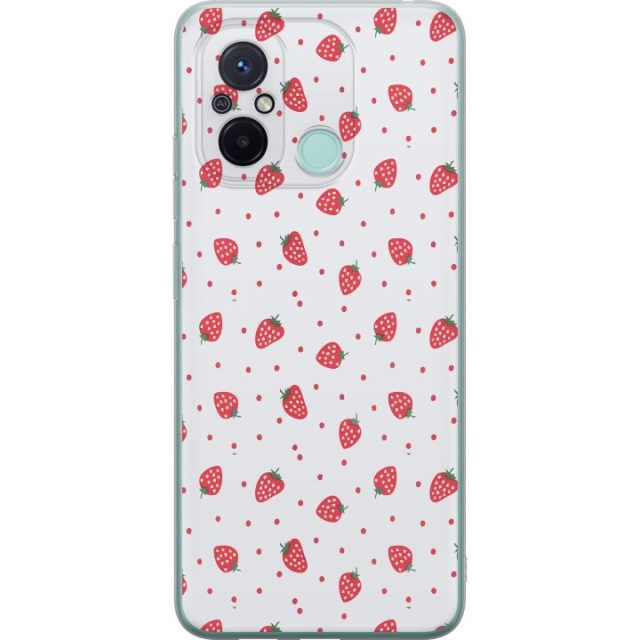 Mobile case for Xiaomi Redmi 12C with Strawberries design