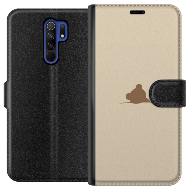 Wallet case for Xiaomi Redmi 9 with Nalle design