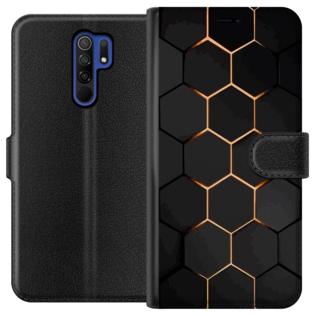 Wallet case for Xiaomi Redmi 9 with Luxurious Pattern design
