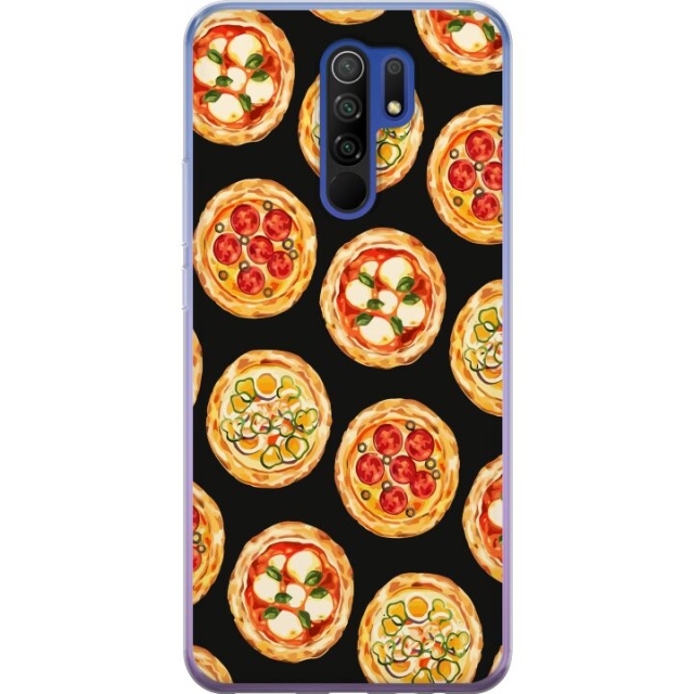 Mobile case for Xiaomi Redmi 9 with Pizza design