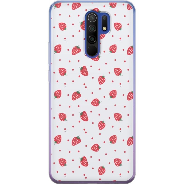 Mobile case for Xiaomi Redmi 9 with Strawberries design