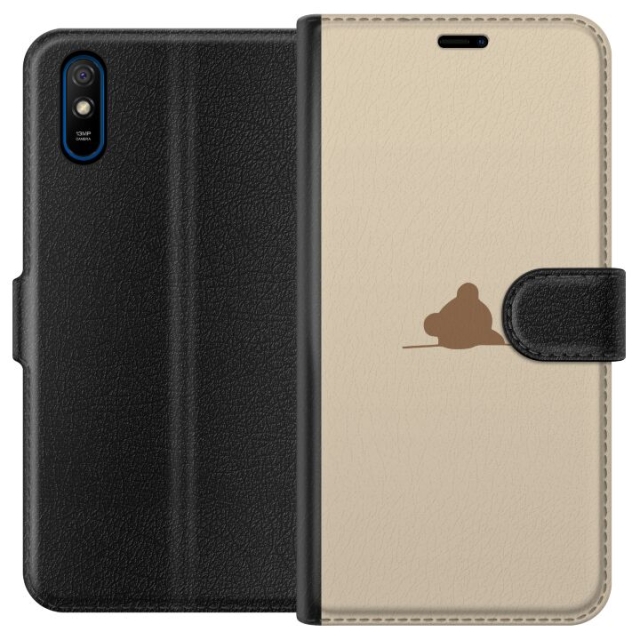 Wallet case for Xiaomi Redmi 9A with Nalle design