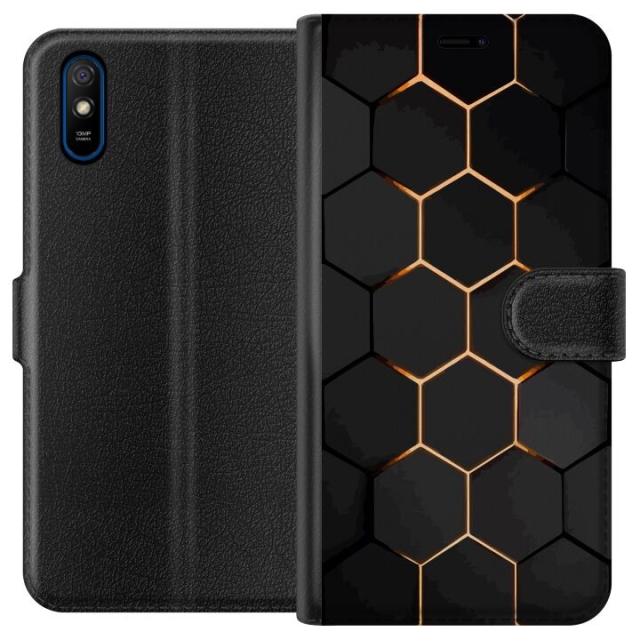 Wallet case for Xiaomi Redmi 9A with Luxurious Pattern design