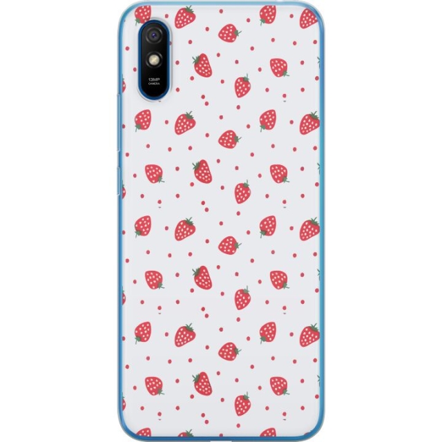 Mobile case for Xiaomi Redmi 9A with Strawberries design