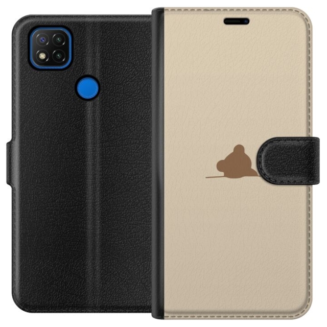 Wallet case for Xiaomi Redmi 9C with Nalle design