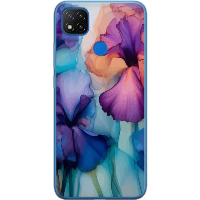 Mobile case for Xiaomi Redmi 9C with Magical flowers design