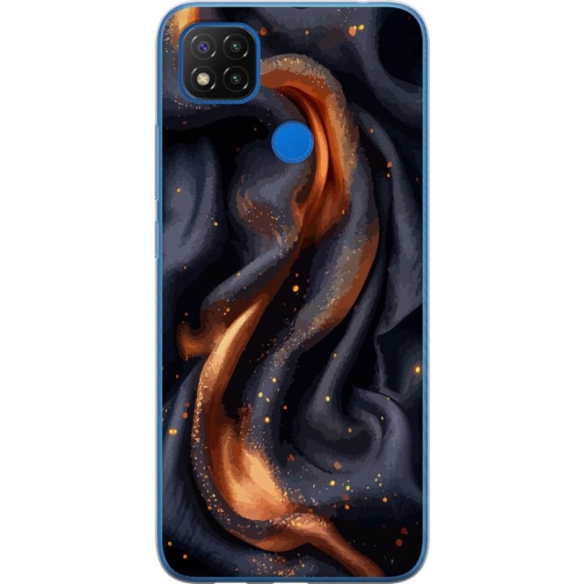 Mobile case for Xiaomi Redmi 9C NFC with Fiery silk design