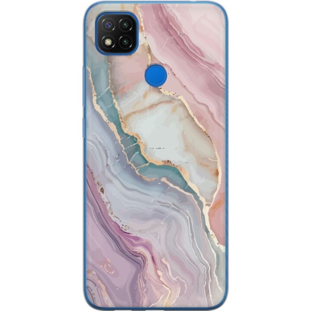 Mobile case for Xiaomi Redmi 9C NFC with Marble design