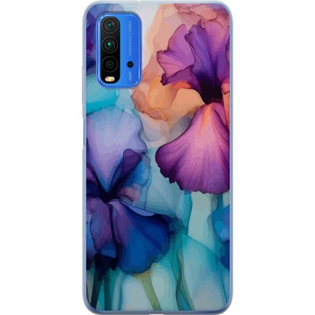 Mobile case for Xiaomi Redmi 9T with Magical flowers design