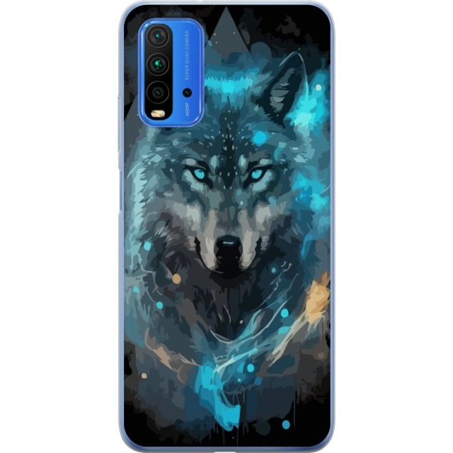 Mobile case for Xiaomi Redmi 9T with Wolf design